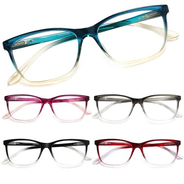 SIGVAN Ladies Reading Glasses Blue Light Blocking Spring Hinge Fashion Pattern Print Eyeglasses for Women Multicolour 1 175