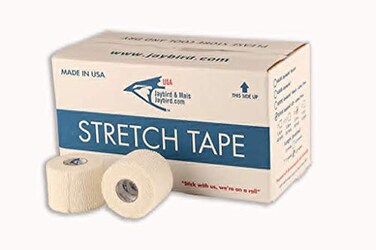 Jaybird Mais LST Latex Free Light Weight Stretch Tape 24 Rolls White