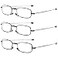 OWTXIS Folding Reading Glasses BlackBlueBrown 150