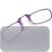 ThinOptics Universal Pod Rectangular Reading Glasses Purple FramesWhite Case 25 x