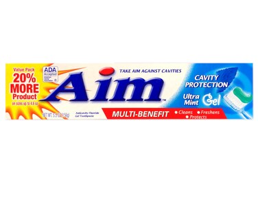Aim Cavity Protection Anticavity Fluoride Toothpaste Ultra Mint 55 OZ