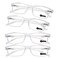 TERAISE Anti UV Reading Glasses 4 Pairs Blue Light Blocking Reader Womens Mens 125X