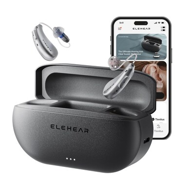 ELEHEAR Beyond OTC Hearing Aids for Seniors AI Powered Speech Enhancement
