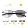 YIMI Photochromic Progressive Multifocus Reading Glasses Spring Hinges Transition Multifocal UV400 Sunglasses Sun Readers Blue Light Blocking Computer Eyeglasses Anti Glare Presbyopia Eyewear for Men