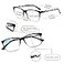 SIGVAN Ladies Reading Glasses Blue Light Blocking Spring Hinge Fashion Pattern Print Eyeglasses for Women Multicolour 6 200 x