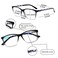 SIGVAN Ladies Reading Glasses Blue Light Blocking Spring Hinge Fashion Pattern Print Eyeglasses for Women Multicolour 6 200 x