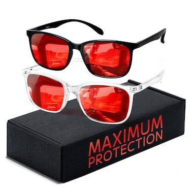 TIJN Blue Light Blocking Glasses for Men Women Classic Square Eyeglasses