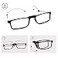 GOOSEN 3Pack Reading Glasses for Women Men Keychain Bags Compact Folding Readers Clear Lens Blue Light Glasses With Spring Hinge Black 25 x