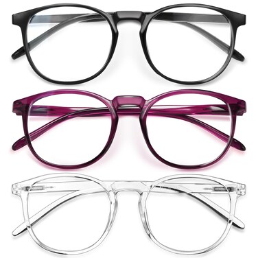 IBOANN Blue Light Blocking Glasses for Women 3 Pack