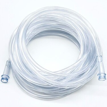 ResOne 5pk 25Ft Clear Oxygen Supply Tubing Crush Resistant Standard Connectors