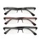 Foster Grant Mens Pete 3Pack Rectangle Reading Glasses BlackBrown 175