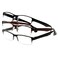 Foster Grant Mens Pete 3Pack Rectangle Reading Glasses BlackBrown 175