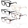REAVEE 6 Pack Oversized Square Reading Glasses for Women Blue Light Blocking Large Frame Computer Designer Fashion Readers Spring Hinge with Leather Case175