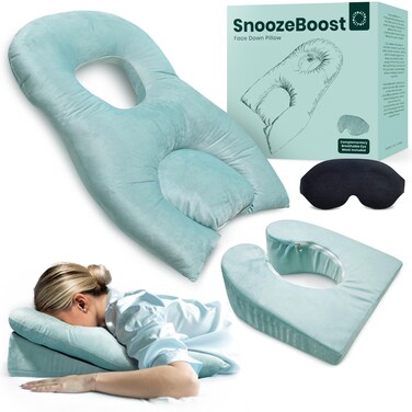 SnoozeBoost Face Down Pillow After Eye Surgery Vitrectomy BBL Recovery