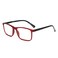 OPULIZE INK Reading Glasses Value 2 Pack Large Rectangular Frame Spring Hinges Scratch Resistant Dark Red Black Arm Mens Womens 150