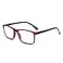 OPULIZE INK Reading Glasses Value 2 Pack Large Rectangular Frame Spring Hinges Scratch Resistant Dark Red Black Arm Mens Womens 100