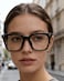 PANNER 2Pack Oversized Blue Light Blocking Glasses for Women Men Square Computer Eyeglasses Reduce EyestrainBlackBrown