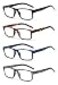 Colloddiss 4Pack Reading Glasses for Men Women Spring Hinge Readers Glasses Blue Light Blocking Eyeglasses SR20523 Black Blue Gray BrownTortoise 175 x