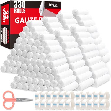 DMSKY 330 Pack Gauze Rolls 4 in x 41 Yards