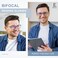 EASY READ 2 Pairs TR90 Bifocal Reading Glasses for MenRectangular Sport Blue Light Blocking Readers with Spring HingeMagnification 175BlackBlue