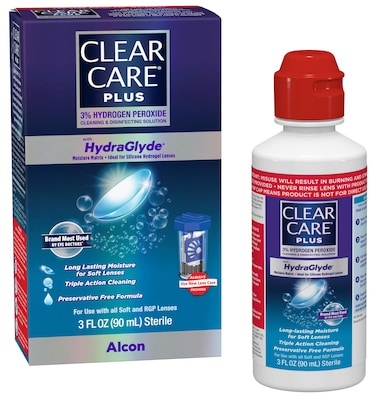 CLEAR CARE Plus Cleaning Disinfecting Contact Lens Solution 3 Fl Oz