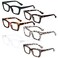 REAVEE 6 Pack Reading Glasses for Women Men Blue Light Blocking Cute Square Computer Readers with Spring Hinge 15