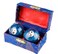 XMHF Cloisonne YinYang Chinese Meditation Baoding Healthy Exercise Ball Blue 2Pcs