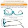 Chiccool 2 Pack Makeup Reading Glasses Flip Down Magnifying Glasses for Eye Makeup