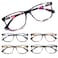 SIGVAN Ladies Reading Glasses Blue Light Blocking Spring Hinge Fashion Pattern Print Eyeglasses for Women multicolour 400