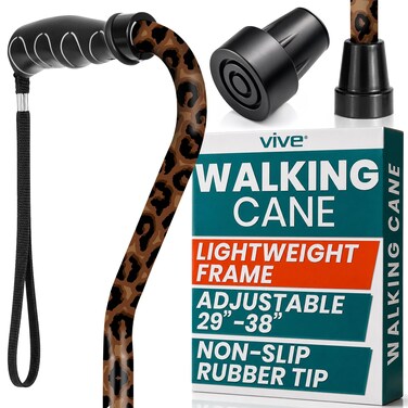 Vive Walking Cane for Women Men Elderly Patented Offset Grip