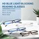 TERAISE Anti UV Reading Glasses 4 Pairs Blue Light Blocking Reader Womens Mens 100X