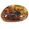 SUNYIK Irregular Polished Banded Agate Palm Stone