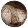 SUNYIK Irregular Polished Banded Agate Palm Stone