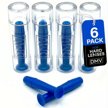 DMV Ultra Contact Lens Remover Tool Applicator Made in USA 6 Pack Cobalt