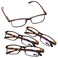 TERAISE Anti UV Reading Glasses 4 Pairs Blue Light Blocking Reader Womens Mens 150X