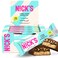 N!CK'S NCKS Protein Bars Crispy Cookie Chocolate 12Count Box Each 50g