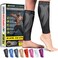 BLITZU Calf Compression Sleeves Footless Compression Socks for Men Women