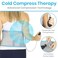 Vive Back Ice Pack for Lower Back Pain Relief with Strap Large Wearable Gel Ice Pack Wrap Reusable for Injuries Inflatable Lumbar Compression Cold Pad Brace Ice Belt for Bulging Disc Sciatica