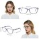 CLASAGA Progressive Multifocus Reading Glasses for Women Pattern Print Blue Light Block Stylish Ladies Computer Readers pattern design2 20 x