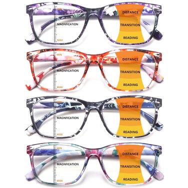 CLASAGA Progressive Multifocus Reading Glasses for Women Pattern Print Blue Light Block Stylish Ladies Computer Readers pattern design2 20 x