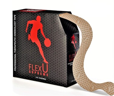 FlexU Kinesiology Tape Bulk Pack Continuous Beige