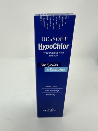 OCuSOFT HypoChlor Solution for EyelidsEyelashes 2oz 2 Pack