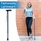 RMS Walking Cane Lightweight Offset Cane with Ergonomic Handle Blue