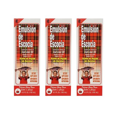 Menper Emulsin de Escocia Cod Liver Oil Cherry 65 fl oz 3Pack