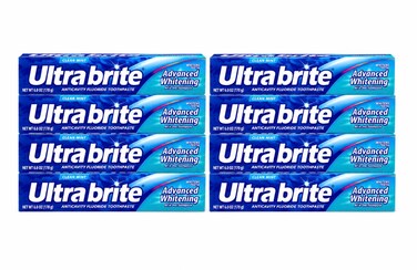 Ultra Brite Advanced Whitening Toothpaste Clean Mint 6 oz Pack of 8