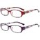 RaoOG Women Reading Glasses with Blue Light Blocking and Case 2 Pack175X