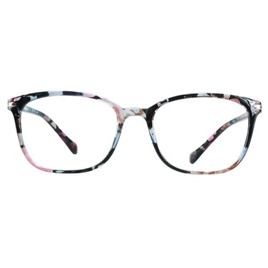VisionGlobal Blue Light Blocking Glasses for Women Computer Reading TV Glasses Stylish Square Frame400 Magnification