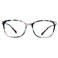 VisionGlobal Blue Light Blocking Glasses for Women Computer Reading TV Glasses Stylish Square Frame400 Magnification