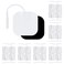 Lanieney 24 Pack 2X2 Large TENS Unit Electrode Pads White