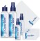 Clear View Lens Cleaner Kit 4 Bottles Plus 4 Microfiber Cloths Set